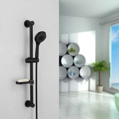 Height and Angle Adjustable Stainless Steel Shower Set Sliding Bar With Hand Shower