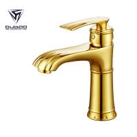 Single Hole Deck Mounted Unique Design Gold Bathroom tap Faucets