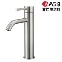 low pressure cabinet basin hot and cold water stainless steel tap mixer