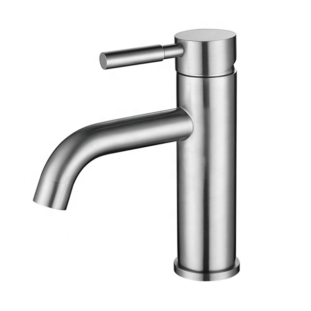 Single Handle SUS 304 Stainless Steel Basin Faucet