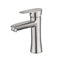 Factory direct chrome bath mixer tap brass bathroom wash basin faucet cheap sus 304 brushed nickel faucet with wholesale price