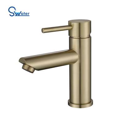 Retro Gold Brass Garden Decorative Basin Tap Wash Water Faucets