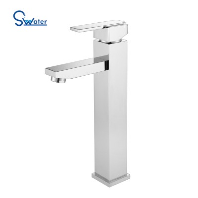 High Quality Chrome Plated Basin Water Taps Modern Mixer Faucets