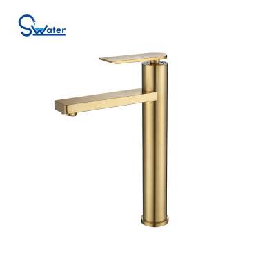 Dubai high quality brass water tap, pure old aqua gold basin water taps toilet