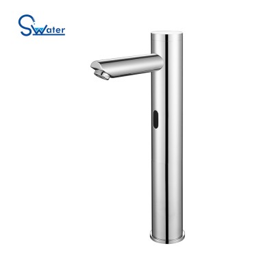 SWATER B06 China faucet and mixer factory hot and cold touchless infrared brass electric automatic sensor water tap