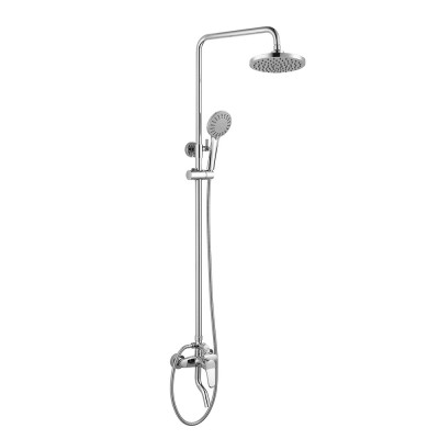 Sanitary Ware Shower Bath Room Combo Hand Water Mixer Bathroom Column Shower Wall Kit Price With Diverter